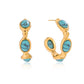 Earedge - Elegant C Shaped Hoop Earrings