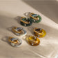Earedge - Vintage Ombré Hoop Drop Earrings