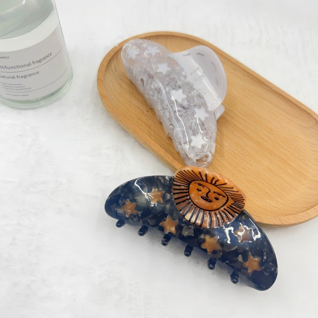 Beau - Celestial Starburst Curved Hair Claw