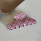 Beau - Pink Plaid Hair Claw Clip
