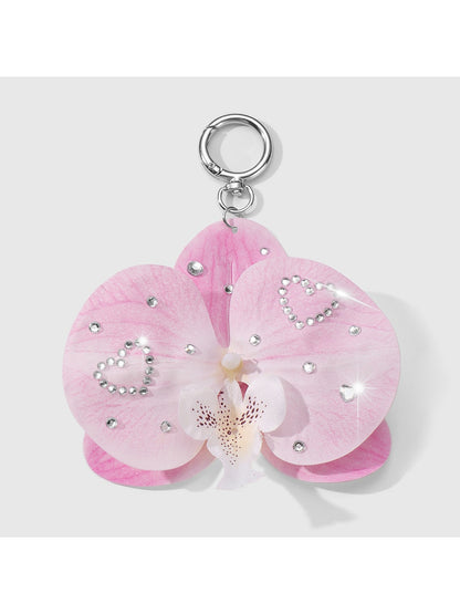 Keypus - Y2K Style Orchid Decorative Bag Charm Keychain