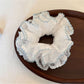 Gifty - Double Layer Lace Trim Polyester Scrunchie