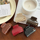 Beau - Simple Polka Dot Half Round Claw Clip