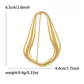Brovia - Geometric Polished Ring Shape Brooch