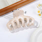 Beau - Marble Pumpkin Shaped Hair Claw Clip