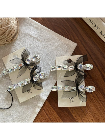 Beau - Elegant Beaded Bow Hair Clip