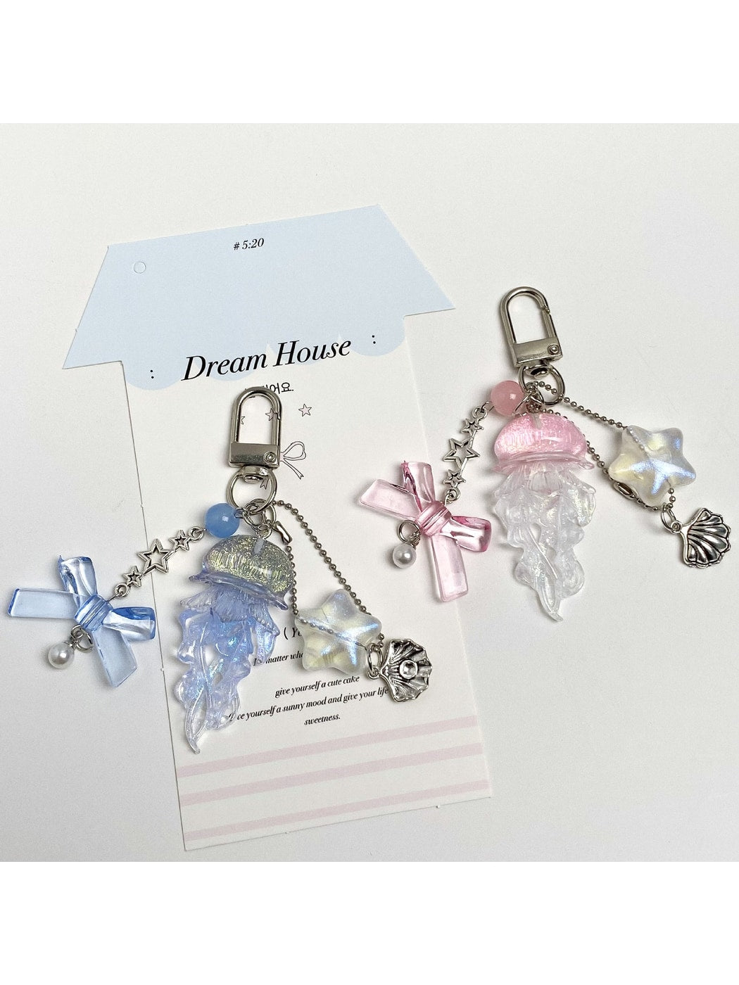 Keypus - Ocean Themed Jellyfish Star Detail Keychain