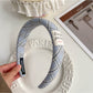 Set of scrunchie headband and hair clip packaged for gifting