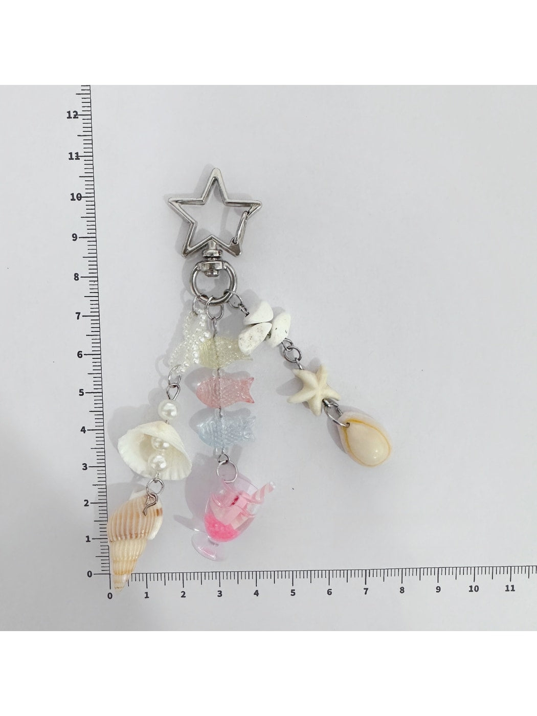 Keypus - Alloy Plastic Ocean Charm Bag Hanging Keychain