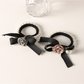 Gifty - Beaded Bow Camellia Ponytail Hair Tie