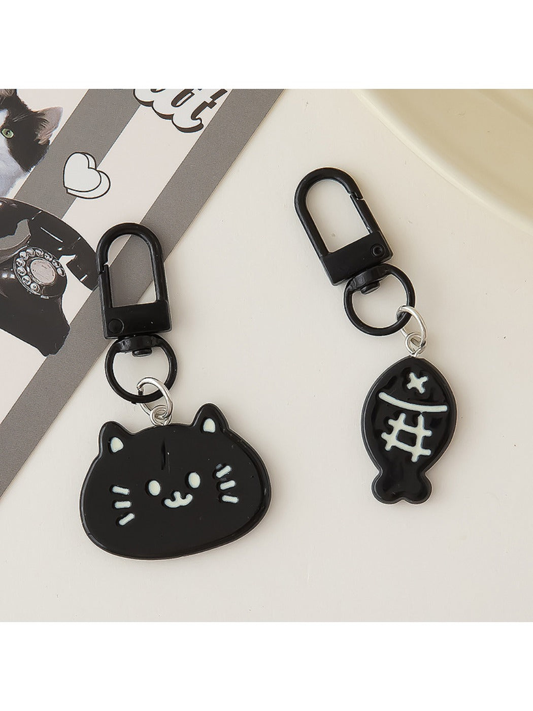 Keypus - Cat Shaped Fish Design Keychain