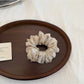 Gifty - Floral Print Polyester Ruffled Scrunchie