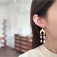 Earedge - Vintage Geometric Drop Detail Stud Earrings