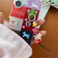Keypus - Vintage Style Pony Flower Bag Charm Keychain