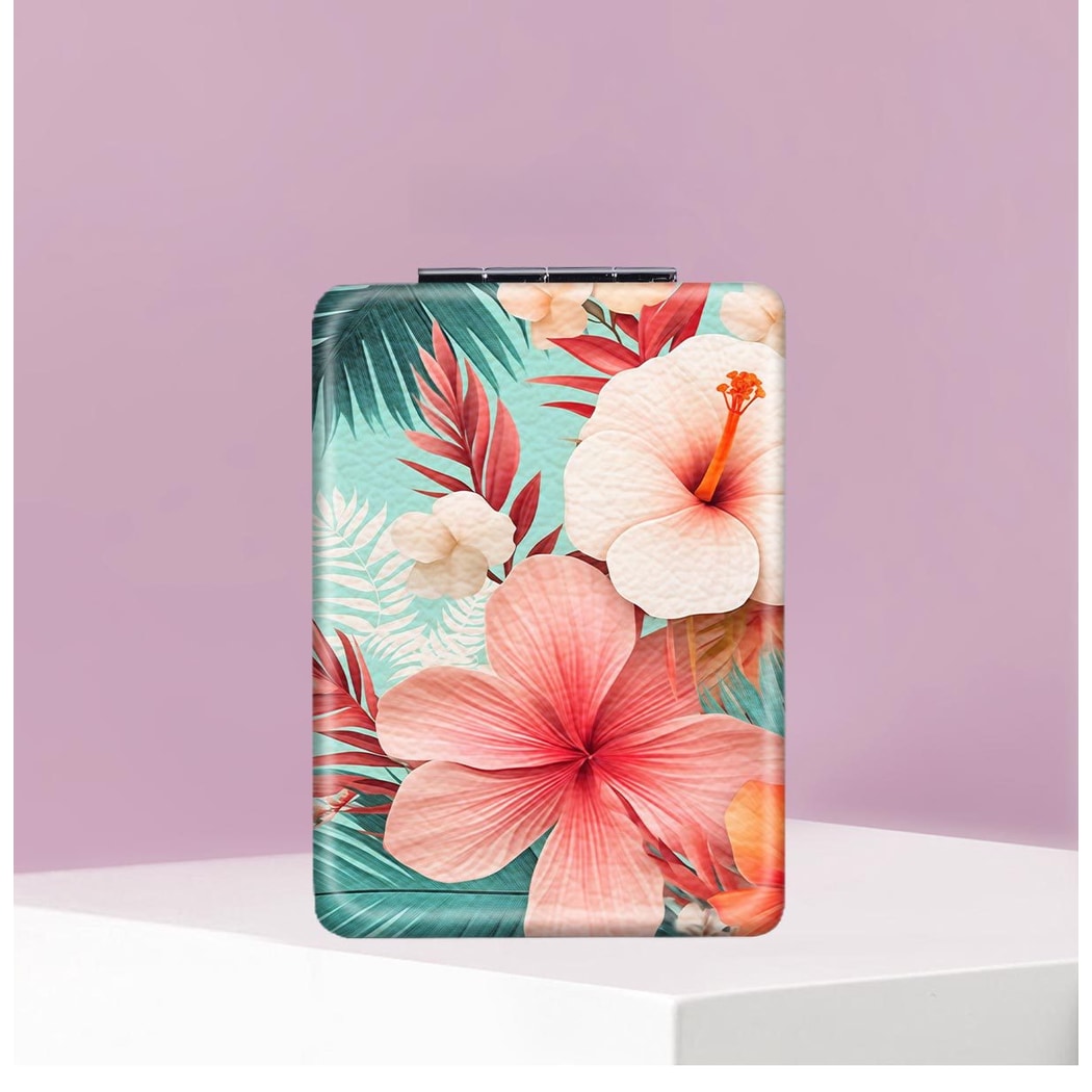 Mirroray - Leaf Pattern Folding Makeup Mirror