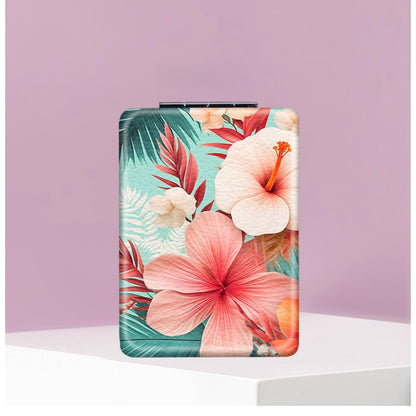 Mirroray - Leaf Pattern Folding Makeup Mirror