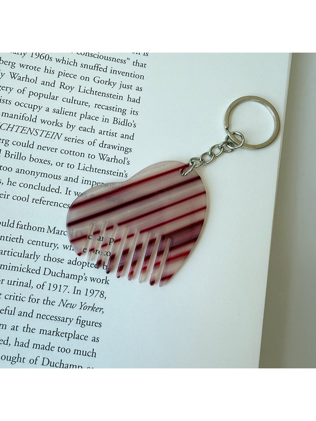 Keypus - Cute Heart Comb Keychain