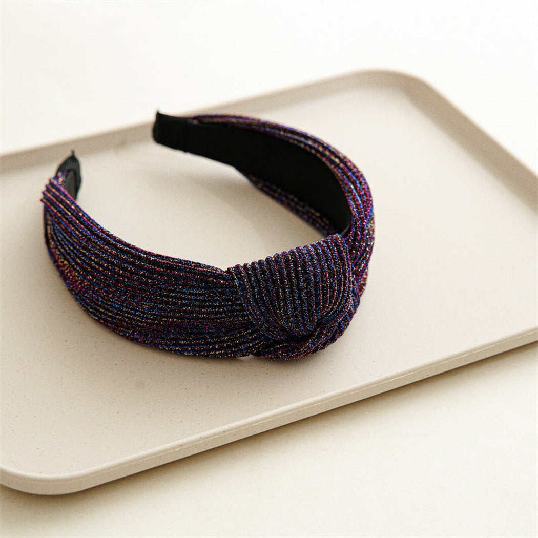 Beau - Metallic Knotted Wide Headband variant image 3
