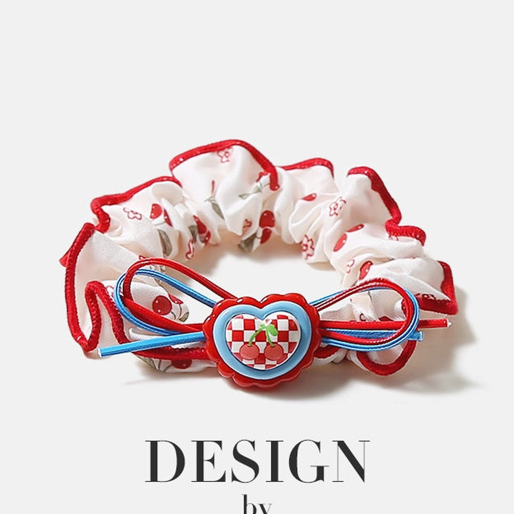 Floral Cherry Scrunchie Set variant image
