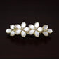 Beau - Pearl Crystal Floral Barrette - view 3
