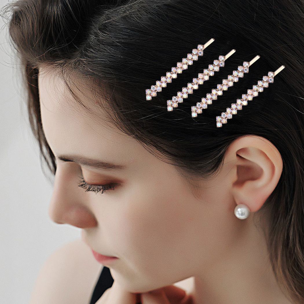 Beau - Crystal Geometric Side Barrette - view 3