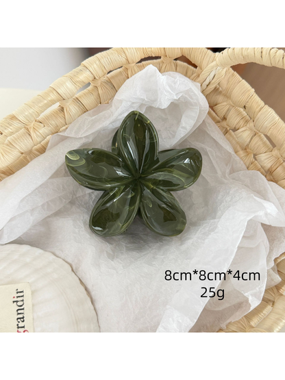 Beau - Marbled Gloss Finish Shape Hair Clip