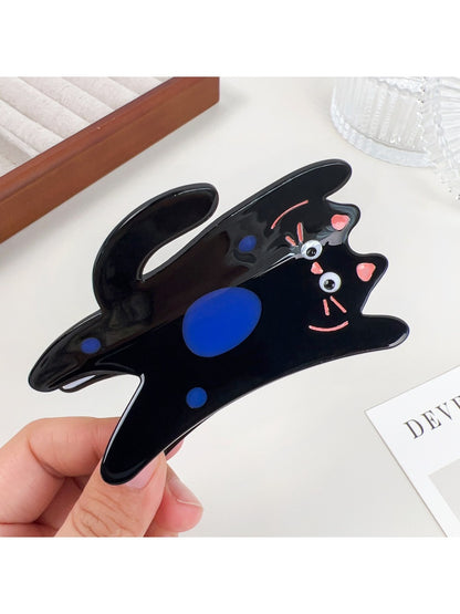 Beau - Carnival Cat Shaped Acetate Hair Clip