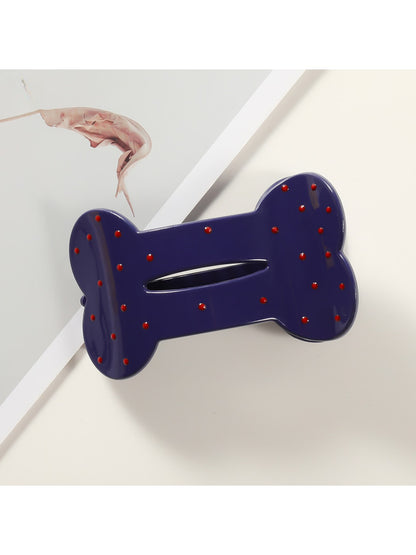 Beau - Polka Dot Cloud Shape PC Duckbill Hair Clip