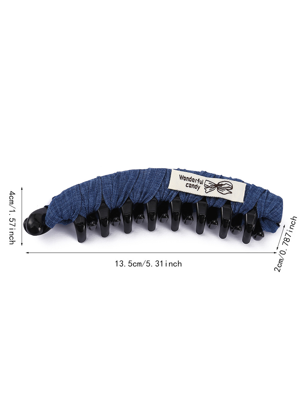 Beau - Geometric Wrapped Polyester Hair Clip