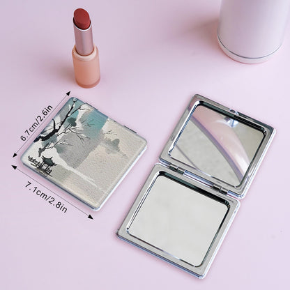 Mirroray - Retro Landscape Print Foldable Compact Mirror