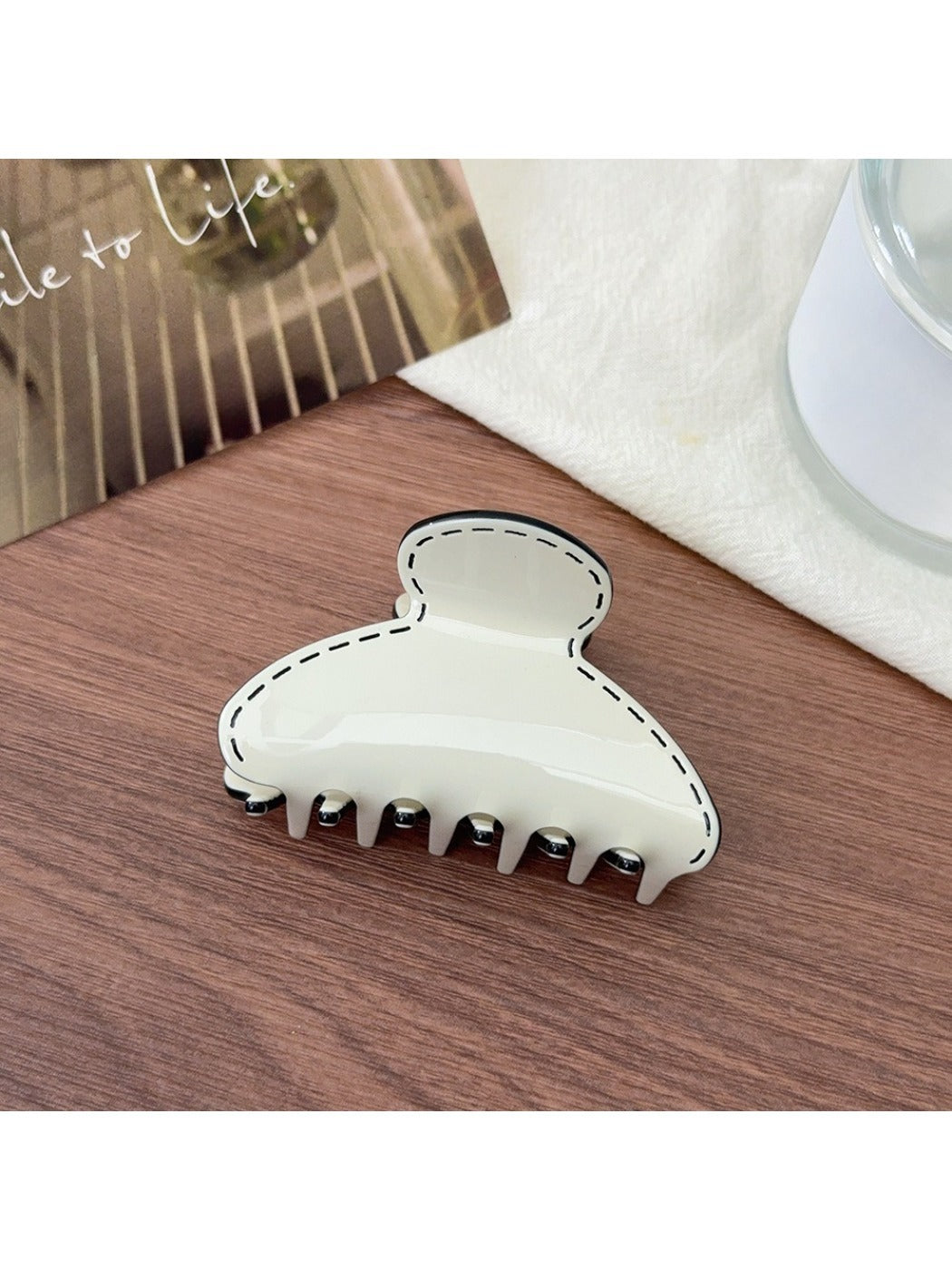 Beau - Minimalist Half Moon Cutout Hair Claw
