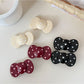 Beau - Retro Polka Dot Bow Duckbill Hair Clip