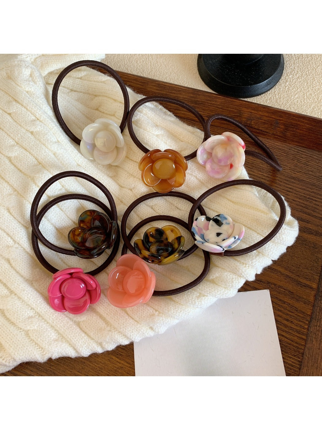 Gifty - Iridescent Acetate Flower Hair Tie