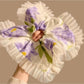 Gifty - French Minimalist Floral Oversized Square Hair Tie
