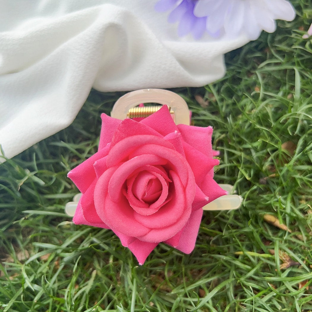 Beau - Bright Rose Shape Sweet Style Claw Clip
