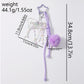 Keypus - Purple Beaded Bow Cord Keychain