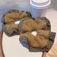 Gifty - Green Leopard Print Scrunchie
