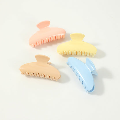 Beau - Solid Color Square Tip Claw Clip