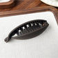 Top view of Beau minimalist hair clip highlighting its curved design