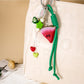 Keypus - Lemon Slice Acrylic Braided Cord Keychain