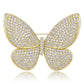 Brovia - Pave Style Butterfly Fashion Brooch