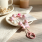 Keypus - Colorful Heart Bow Beaded Keychain Charm