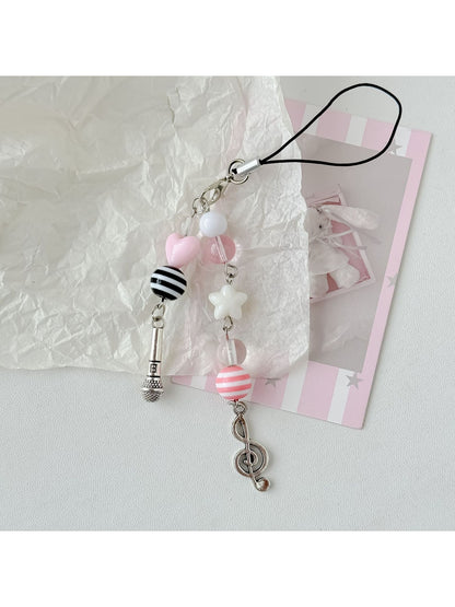 Keypus - Beaded Guitar Music Note Keychain