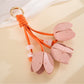 Keypus - Faux Leather Tulip Flower Bag Charm Keychain