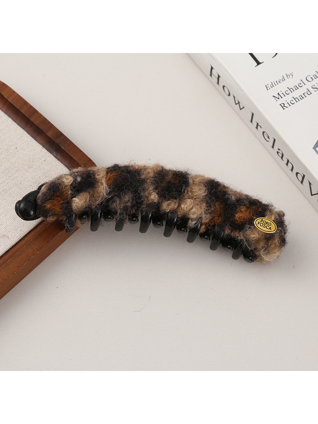 Beau - Refined Plush Style Curved Banana Clip
