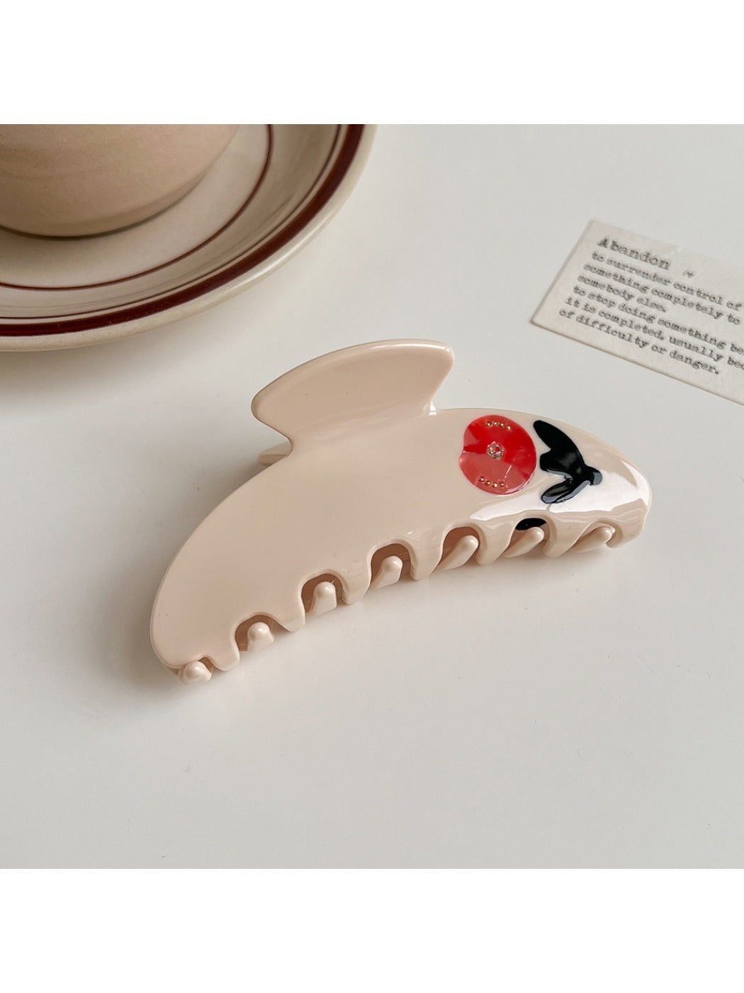 Beau - Vintage Rose Pattern Hair Clip