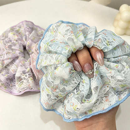 Gifty - Floral Lace Double-Layer Scrunchie