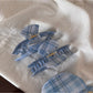Beau - Plaid Acrylic Semi Circle Hair Claw Clip