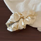 Gifty - Polka Dot Ruched Satin Finish Scrunchie