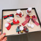 Beau - Christmas Bow Pom Pom Cartoon Hair Accessories